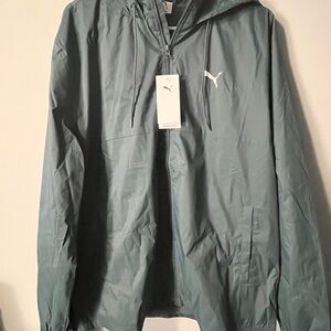 Puma Men's Teal Windbreaker Jacket